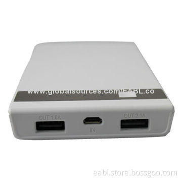 Dual-output Lithium-polymer Battery Power Bank for iPhone/Mobile Phones, High-capacity of 10,000mAh